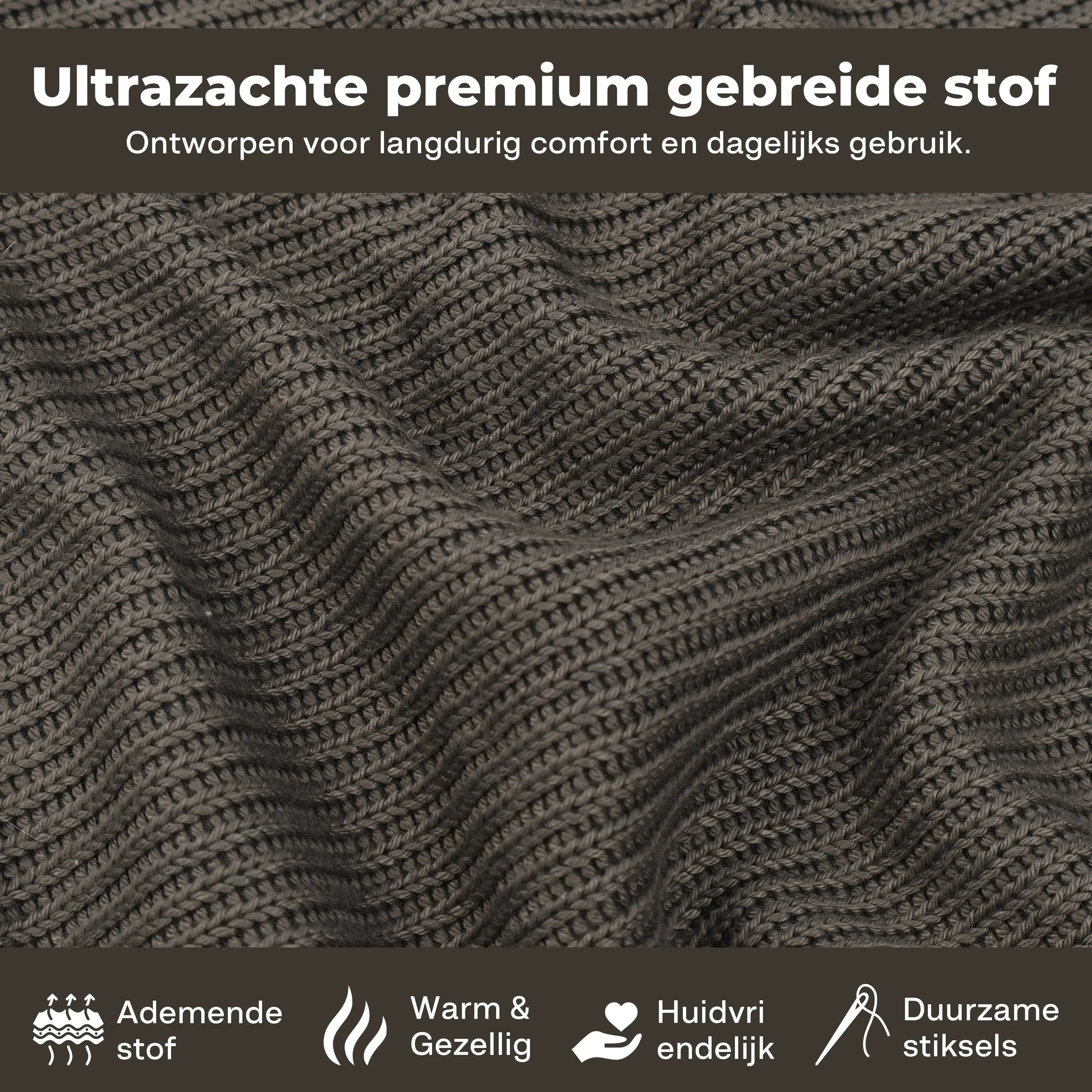 Kuddle Warmtekussen - 45x60cm Cozy Grey - Vaste batterij Kuddle | Draadloze Warmtekussens