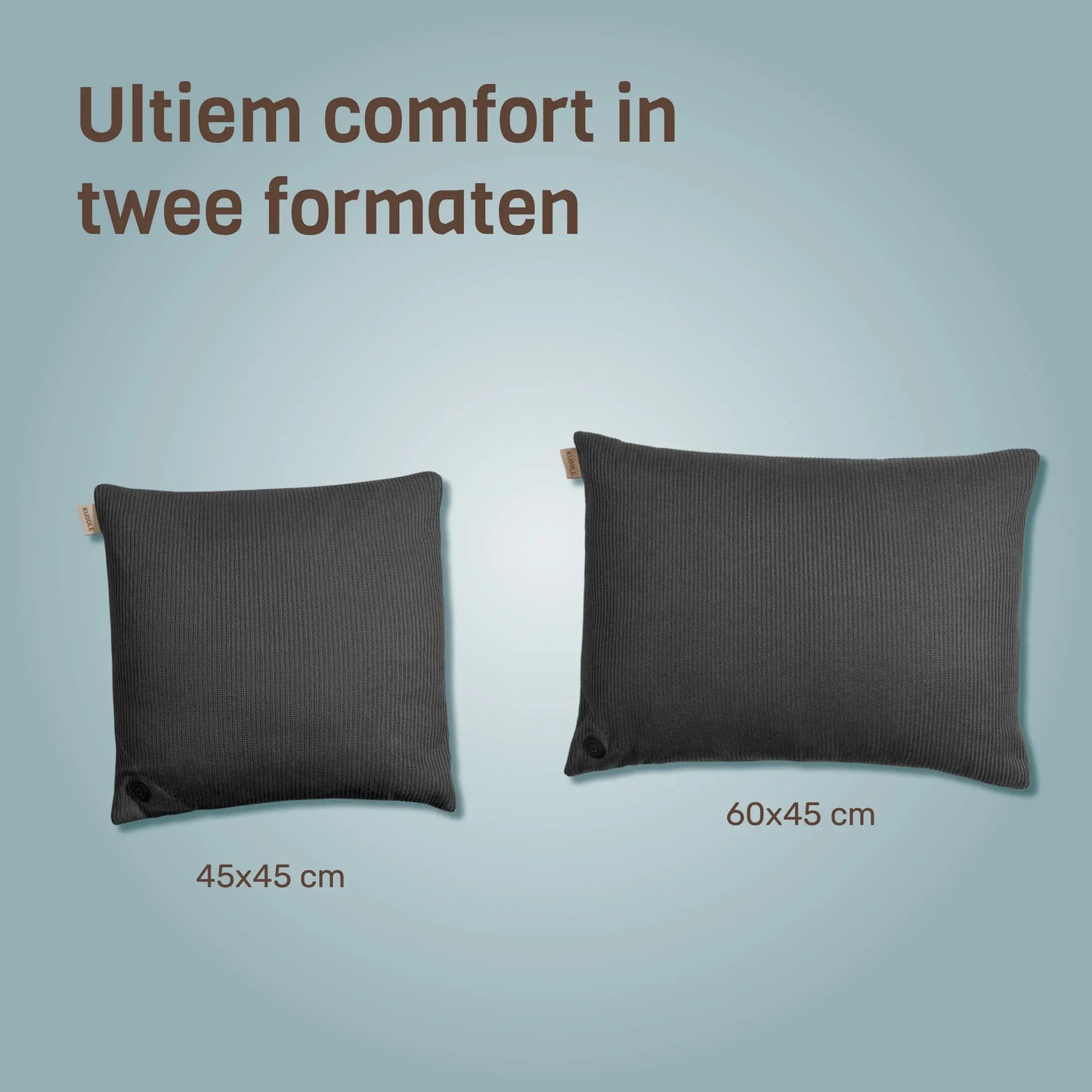 Formaten cozy grey warmtekussen