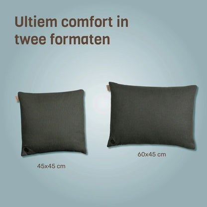 Kuddle warmtekussen olive green 45x45 formaat