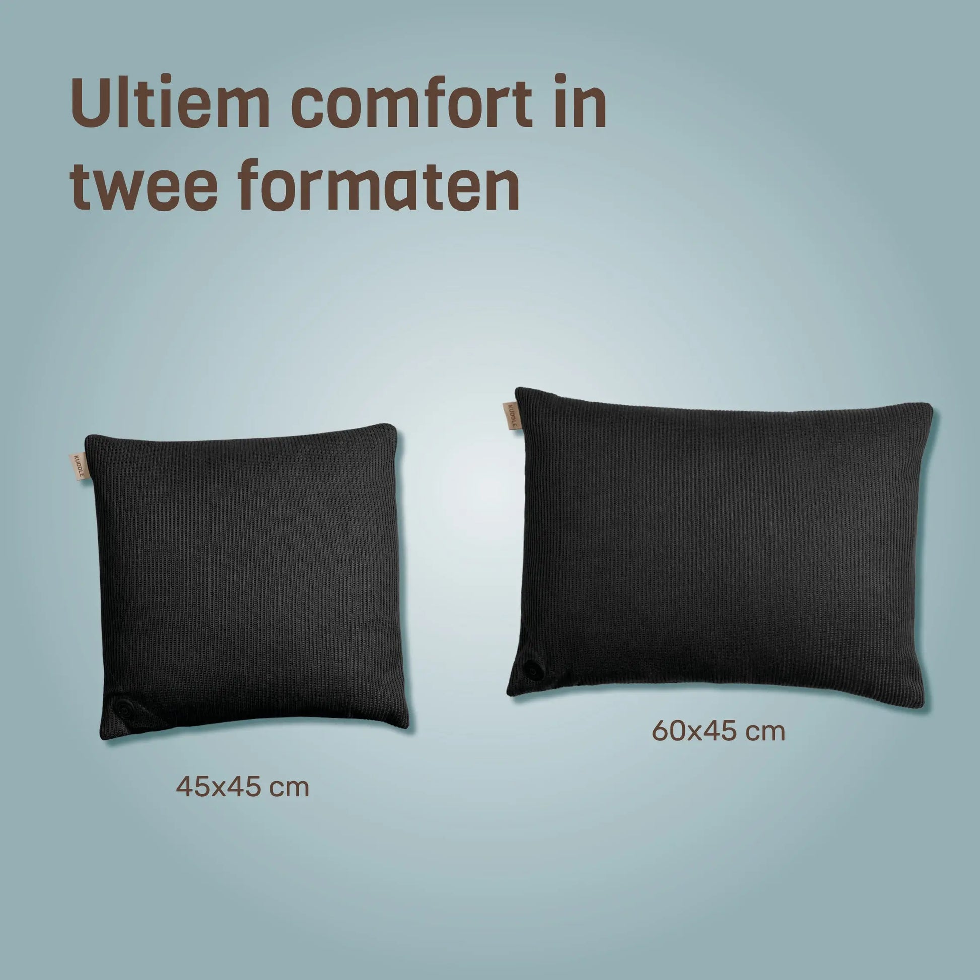 Kuddle warmtekussen formaat midnight black 