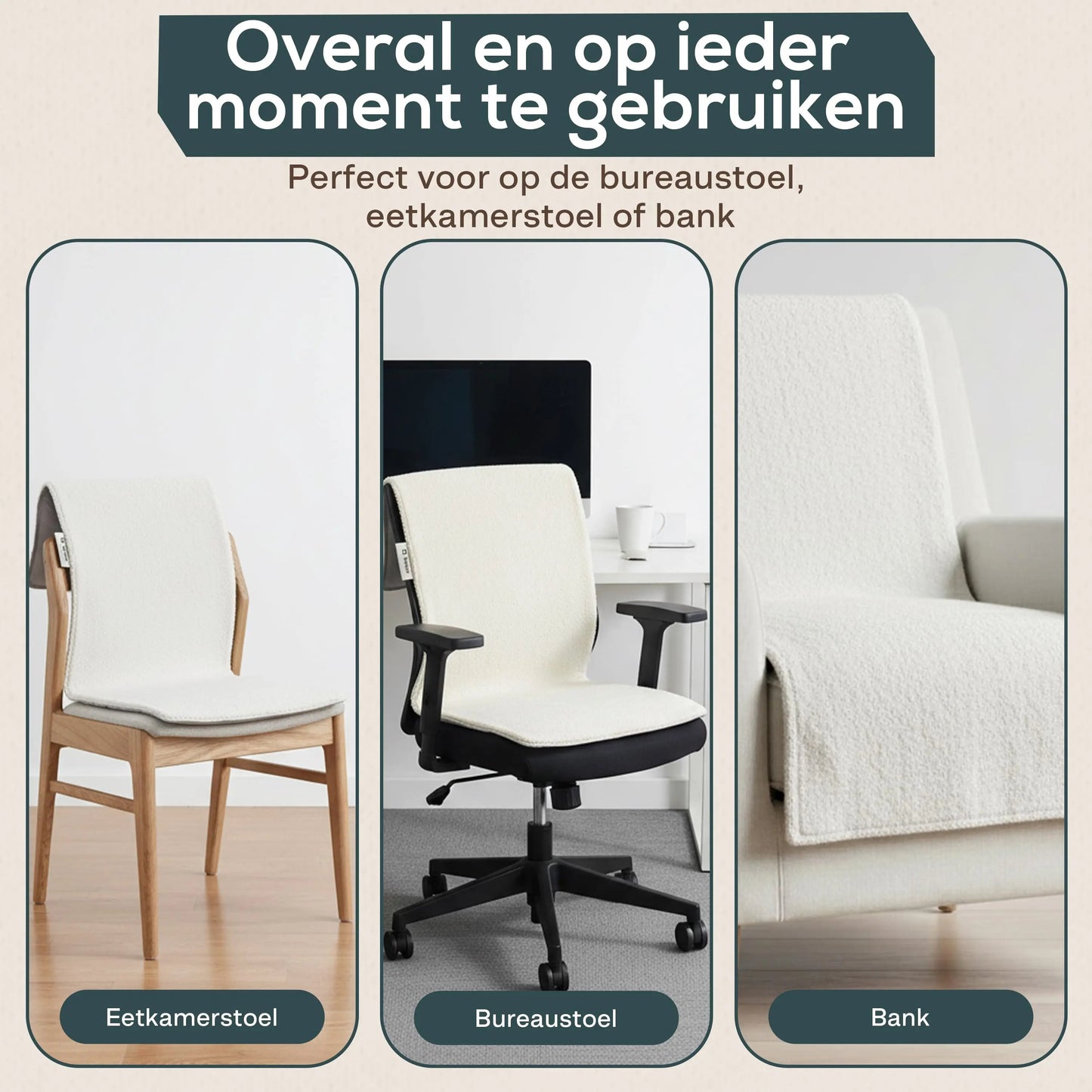 Kuddle Warmtedeken - Teddy Off White