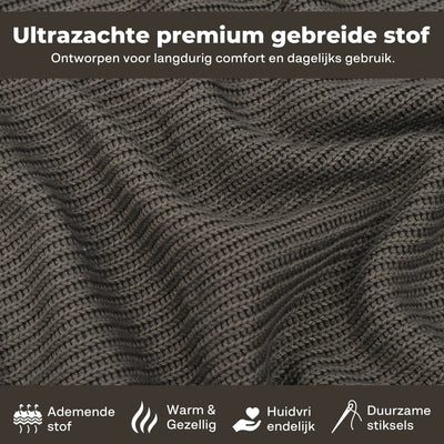 Kuddle Warmtekussen - 45x60cm Cozy Grey - Vaste batterij