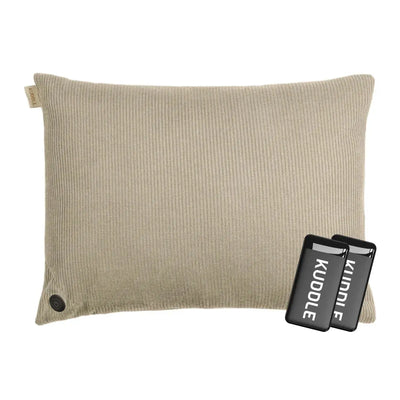 Kuddle warmtekussen hoofdafbeelding sand beige 45x60 - 2pbs