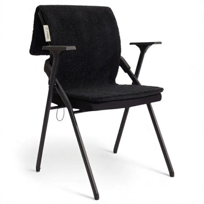 Kuddle Elektrische Deken Draadloos - Warmtedeken Infrarood & Oplaadbaar - Teddy 'Black' 135x45cm - Inclusief Batterij Kuddle | Draadloze Warmtekussens
