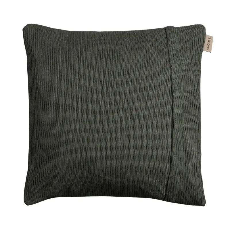 Kuddle warmtekussen olive green 45x45 achterkant